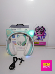 Навушники  бездротові з мікрофоном з вушками Cyboo кольорові