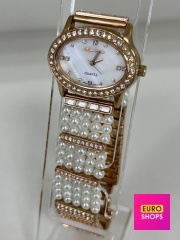 Жіночий кварцевий годинник Roberto Cavalli 01166А з перлами