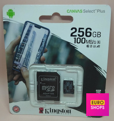USB-флеш накопичувач Kingston Canvas Select Plus microSD 256Gb