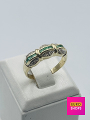 Каблучка з діамантами 583° 3.19 г.