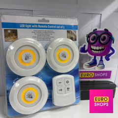 Набір світильників Led light with Remote Control set of 3