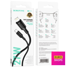 USB Кабель Type C to Lightning Borofone BX111 Чорний