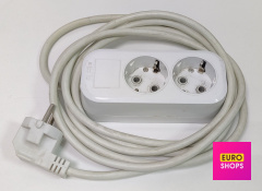 Подовжувач ALFA на 2 розетки 3м