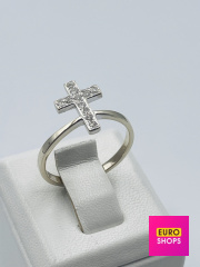 Каблучка з діамантами 750° 2.28 г.