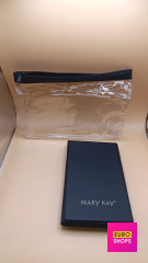 Компактне рожеве дзеркало в прозорій косметичці  Mary Kay