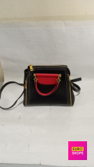 Сумка жіноча чорно-червона