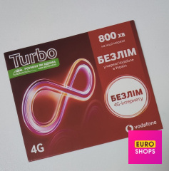 Стартовий пакет Vodafone Turbo БЕЗЛІМ
