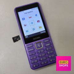 Кнопковий телефон Nomi I2840 Lavender Dual Sim