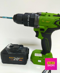 Шуруповерт акумуляторний  PROCRAFT PA18BL