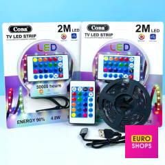 Світлодіодна стрічка LED COBA CB 5050 RGB 2m 60Led
