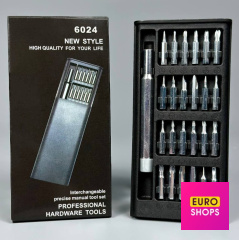 Викрутка з набором біт 24in1