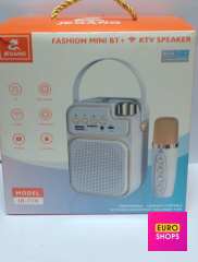 Bluetooth колонка JEQANG JB-718 Mini BT+KTV з мікрофоном