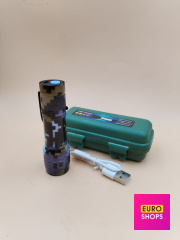 Ліхтар ручний світлодіодний акумуляторний USB CHARGE 5142 з боковим підсвічуванням