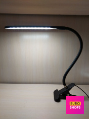 Лампа гнучка 24 LED світлодіодна на прищіпці