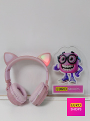 Навушники Hoco W27 Cat Ear Wireless Headphones Pink