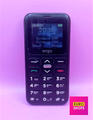 Кнопковий телефон Ergo F186 Solace Black