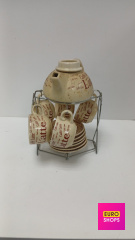 Набір для кави з підставкою