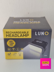 Ліхтарик на голову акумуляторний пластиковий LUNO
