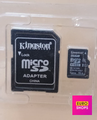 Карта пам'яті Kingston 16 GB microSDHC + адаптер