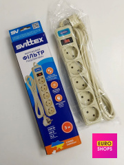 Мережевий фільтр Svitex 3м 5 розеток