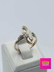 Каблучка з діамантами 585° 3.58 г.