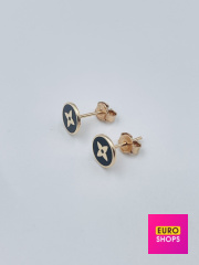 Золоті сережки в стилі -"Louis Vuitton" 585° 1.26 г.