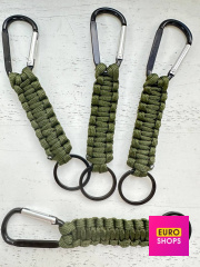 Карабін брелок із плетінням