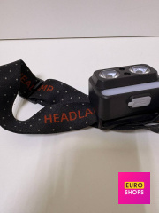 Налобний ліхтар Headlamp із вбудованим акумулятором