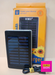 Повербанк на сонячній батареї UKC Solar  з LED