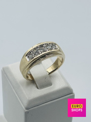 Каблучка з діамантами 583° 10.7 г.