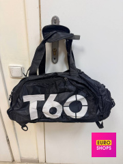Сумка-рюкзак спортивна T60 на 35 л 50x25x25 см Чорний