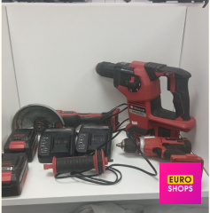 Набір акумуляторних інструментів Einhell болгарка,шурупуверт,перфоратор