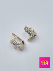 Сережки з діамантами 583° 3.87 г.