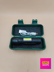 Ліхтар ручний світлодіодний акумуляторний USB CHARGE 5139 з боковим підсвічуванням