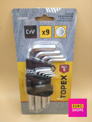 Набір ключів шестигранних Topex 35D955