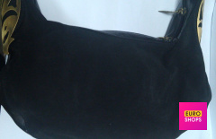 Сумка замшева з шкіряними вставками  Gilda Tonelli