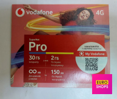 Cтартовий пакет Vodafone SuperNet Pro 30GB