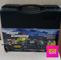 Портативна газова плита туристична Alpen Camping