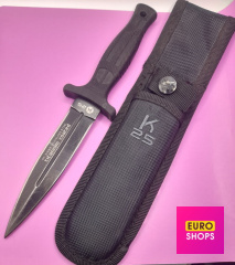 Ніж K25 RK-31699 Boot Knife Black Rubber, Titanum Coated